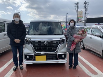 W様、スペーシアカスタムご納車致しました